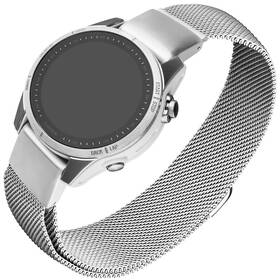 Remienok FIXED Mesh Strap na Garmin QuickFit 20mm strieborný

