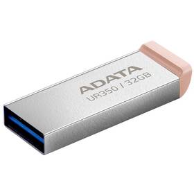USB flashdisk ADATA UR350 32GB strieborný/hnedý

