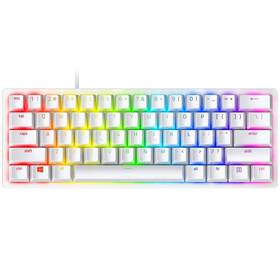 Klávesnica Razer Huntsman Mini - Mercury Ed. (Red Switch) - US Layout biela

