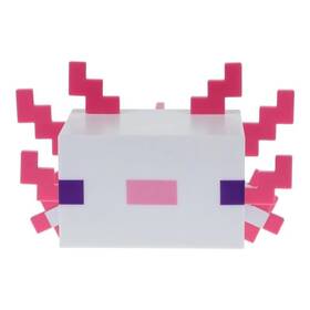 Dekoratívne LED Paladone Minecraft Axolot biele/ružové

