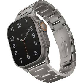 Remienok Uniq Osta na Apple Watch 42/44/45/49 mm strieborná farba
