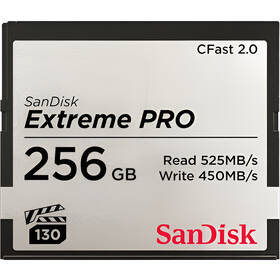 Pamäťová karta SANDISK CFast 2.0 256 GB (525R/450W) 

