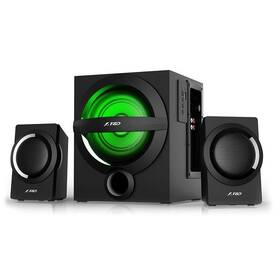 Reproduktory Fenda F&D A140X 2.1, bluetooth, rádio, USB, dálkové ovládání čierne

