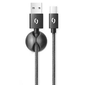 Kábel Aligator Premium USB/USB-C, 2m čierny

