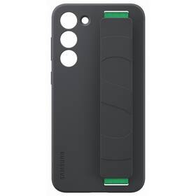 Kryt na mobil Samsung Silicone Grip s pútkom na Galaxy S23+ čierny

