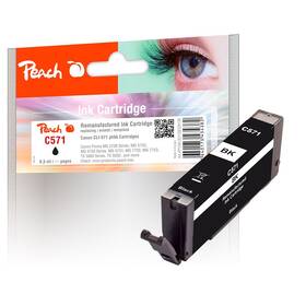 Cartridge Peach Canon CLI-571BK, 8,5 ml čierna

