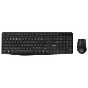Klávesnica s myšou Genius KM-8206S, bezdrôtový set, copilot, multimediálny, tichá, USB, CZ+SK layout čierna


