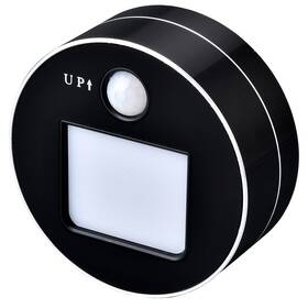 Zásuvkový modul Viking LED světlo, pohybový senzor čierny

