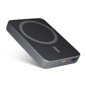 Powerbank Epico Mag+ 5000mAh + kabel USB-C/USB-A sivý


