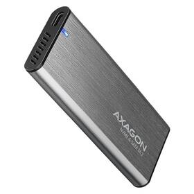 Externý rámček Axagon RAW box USB-C 3.2 Gen 2, M.2 NVMe & SATA SSD strieborný

