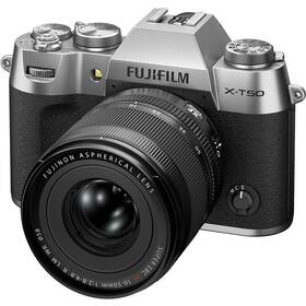 Digitálny fotoaparát Fujifilm X-T50 + XF 16-50mm f/2.8-4.8 R LM WR strieborný

