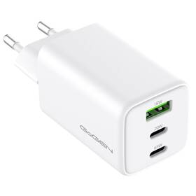 Nabíjačka do siete GoGEN ACHPDQ365, 2x USB-C PD 65W + 20W, 1x USB-A 18W biela

