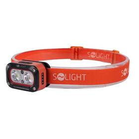 Čelovka Solight LED nabíjecí 250lm, teplé+studené světlo, Li-Ion čierna


