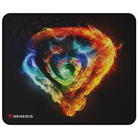 Podložka pod myš Genesis CARBON 500 M FIRE, 30×25 cm čierna

