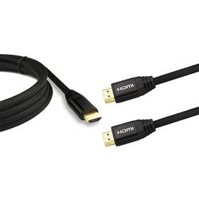 Kábel WG Dátový kábel, HDMI/HDMI, nylon, 1m čierny

