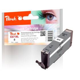 Cartridge Peach Canon CLI-571XGY, 11ml - foto sivá 

