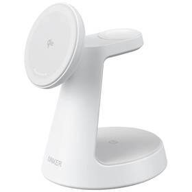 Bezdrôtová nabíjačka Anker MagGo 3v1 Dock Stand 15W biela

