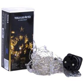 Vianočné osvetlenie Tesla Lightning dekoratívne nano reťaz hviezda, 50 LED, 5m + 3m kábel, 230V, časovač, IP44 

