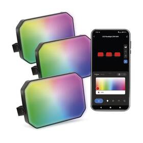 Reflektor EMOS GoSmart, 14 W, Start sada RGB (3 ks) čierny

