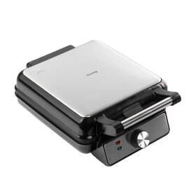 Vafľovač Huslog HUS1031 čierny/strieborný

