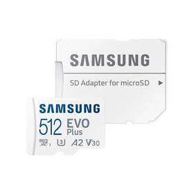  Pamäťová karta Samsung Micro SDXC EVO Plus 512GB UHS-I U3 (160R/30W) + SD adaptér