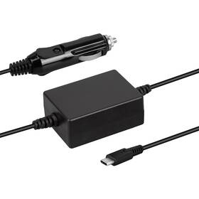 Sieťový adaptér Avacom autozapaľovač/USB-C 65W PD čierny

