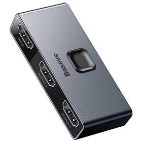HDMI rozbočovač Baseus Matrix HDMI Splitter 2v1/1v2 sivý

