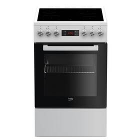 Sklokeramický sporák Beko FSM57300GW biely

