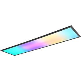 LED stropné svietidlo TRIO Beta, obdĺžnikové, 119,5 × 29,5 cm čierne

