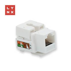 Spojka Lynx UTP Cat5e, 90 stp. biela

