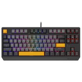 Klávesnica Genesis THOR 230, TKL, RGB, Outemu Red, US layout, šedo-čierna 


