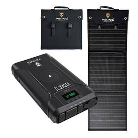 Powerbank Viking Set VIDAR II a solárny panel Viking L60 PD čierna

