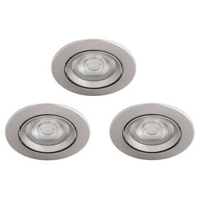Vstavané svietidlo Philips Sparkle SL261, 5W, 3 ks kovové

