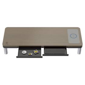 Podstavec pod monitor Powerton ERGO DOKY Monitor Stand imitácia dreva

