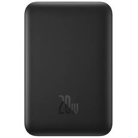 Powerbank Baseus Mini s bezdrôtovým nabíjaním 5000 mAh 20W USB-C čierny

