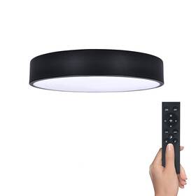 LED stropné svietidlo Solight 36W, s diaľkovým ovládačom, 2300lm, 30cm, stmievanie, studená/neutrálna/teplá biela čierne

