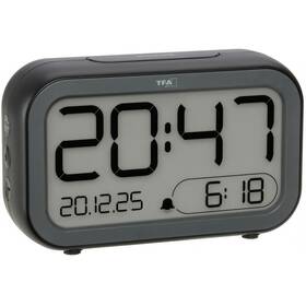 Budík TFA 60.2048.01 BINGO HYBRID čierny

