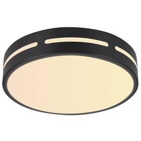 LED stropné svietidlo IMMAX NEO LITE PERFECTO SMART, kruh, 30cm, 24W, TUYA Wi-Fi čierne

