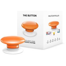 Tlačidlo Fibaro Button, Z-Wave Plus oranžové

