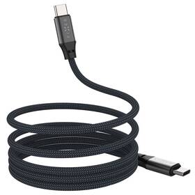 Kábel FIXED magnetický USB-C/USB-C, PD, 240W, 2m sivý

