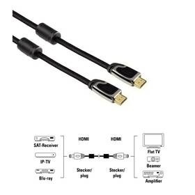 Prepojovací kábel Hama HDMI vidlice - HDMI vidlice v.1.4, 3m 

