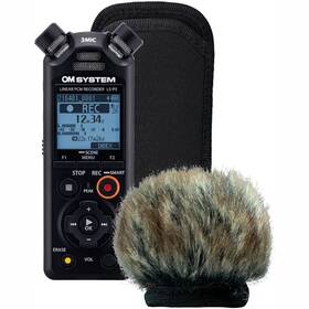 Diktafón OM SYSTEM LS-P5 Wind protection KIT čierny

