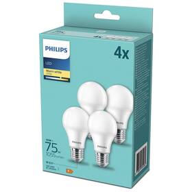 LED žiarovka Philips klasik, 10W, E27, teplá biela, 4ks 

