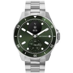 Inteligentné hodinky Withings Scanwatch Nova 42 mm strieborné/zelené

