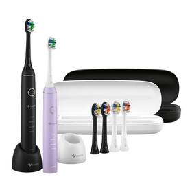 Súprava zubných kefiek TrueLife SonicBrush Compact Duo Black / Lavender čierna/fialová

