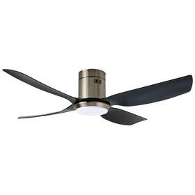LED stropné svietidlo IMMAX NEO LITE PURE SMART LED s ventilátorom, 24W, Wi-Fi, TUYA čierne/strieborné

