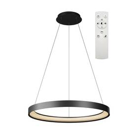 Závesné svietidlo Top Light Orbit 50CZ RC, 40W, max.4000lm, stmievanie, 3000-6500K, diaľkové ovládanie, 50 cm čierne

