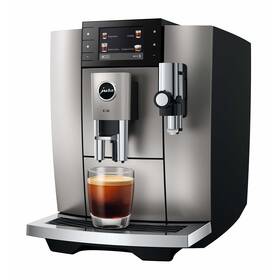 Automatický kávovar Jura E8 Midnight Silver (modelový rok 2026) strieborný

