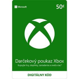  Microsoft Xbox darčeková karta 50 EUR - elektronická licencia 

