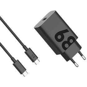 Nabíjačka do siete Motorola TurboPower 68W USB-C + kábel 1m čierna

